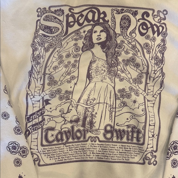 Taylor Swift Speak Now Crewneck Sweatshirt - Picture 3 of 5
